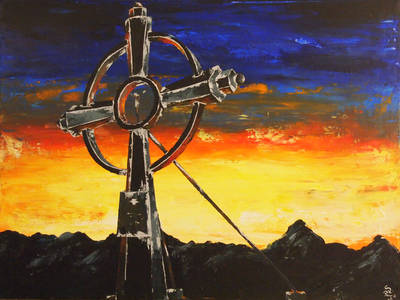 Nr. 54 - Februar 2012 Neues Glödiskreuz - 60 x 80 x 4 - Auftragsarbeit